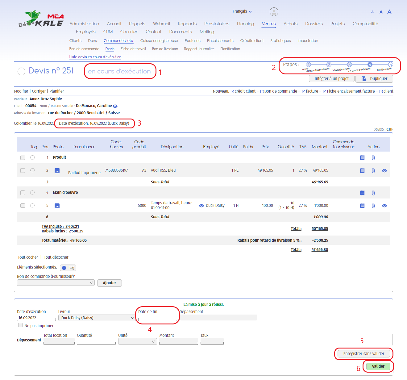 En cours | MCA Concept