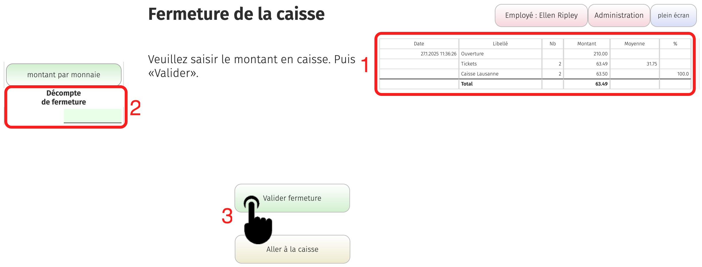 3.1 Fond de caisse